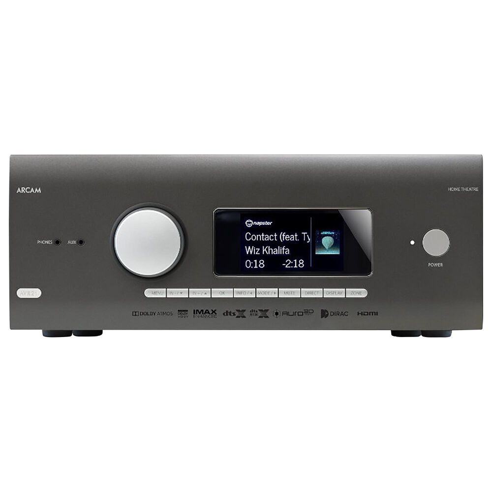 HTC HDMI 2.1 High Power Class AB AV Receiver in Black, , large