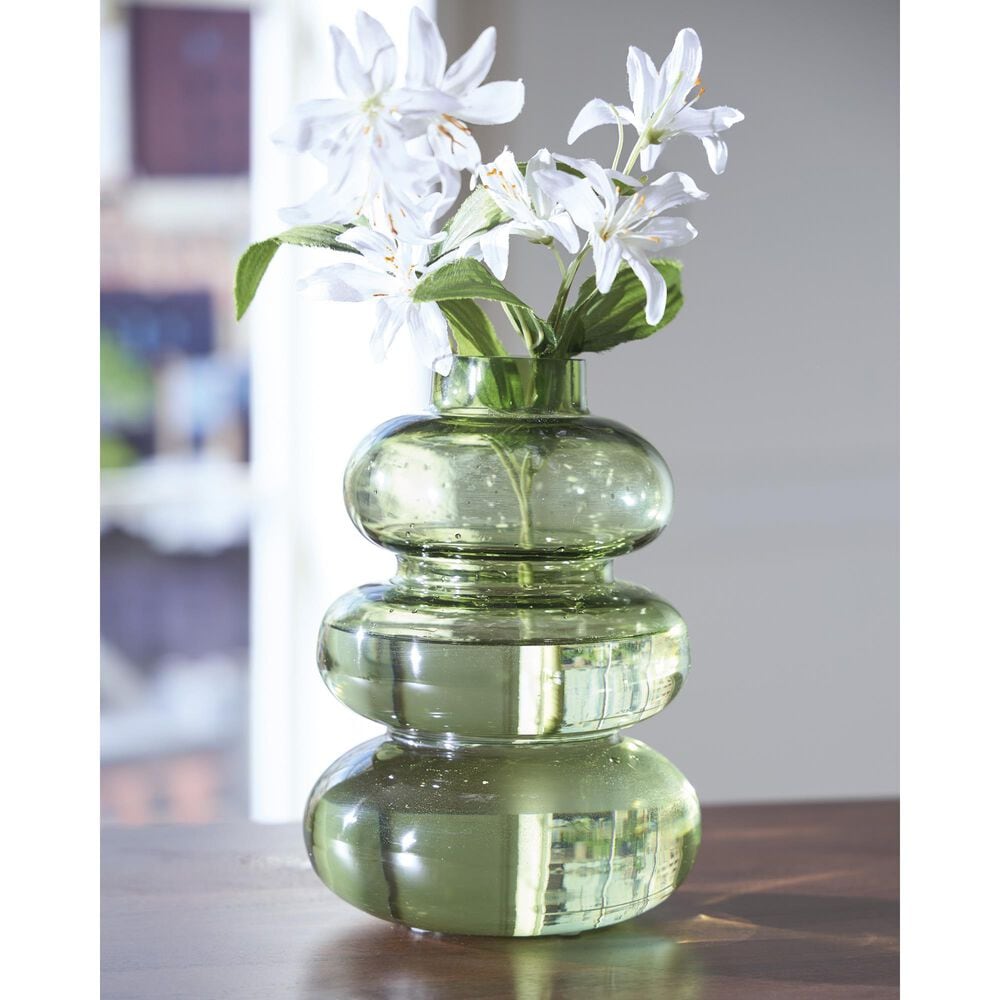 Ashley Renethorne 9.25" Vase in Green, , large