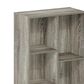 HOMLUX 7-Cube Reversible Open Shelf Storage Bookshelf in French Oak, , large