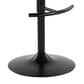 LumiSource Grotto Swivel Barstool with White Faux Leather Upholstery in Black and Zebra (Set of 2), , large