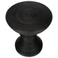 Hearth and Haven Outdoor Round Side Table with Ribbed Texture in Black, , large