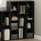 HOMLUX 11-Cube Reversible Open Shelf Bookshelf in Blackwood, , large