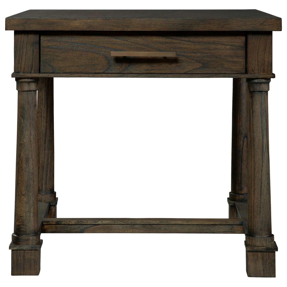 Hekman Linwood Rectangular End Table in Brown, , large