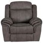 Linon Home Decor Gideon Manual Recliner in Stone Grey, , large