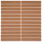 Dal-Tile Artefino Vintage Morganite 1" x 6" Pencil Fluted on 11" x 12" Porcelain Mosaic Sheet, , large