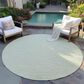 Dalyn Rug Company Laidley 4" Round Mist Indoor/Outdoor Area Rug, , large