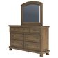 Ashley Feddinger 3-Piece Queen Storage Bedroom Set in Chestnut Brown, , large
