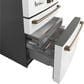 Cafe 27.8 Cu. Ft. Capacity 4-Door Smart French Door Refrigerator in Matte White, , large