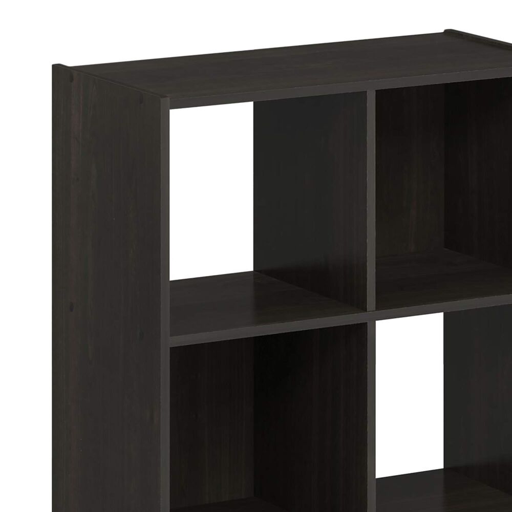 HOMLUX 6-Cube Cubic Storage Organizer Bookcase in Espresso, , large