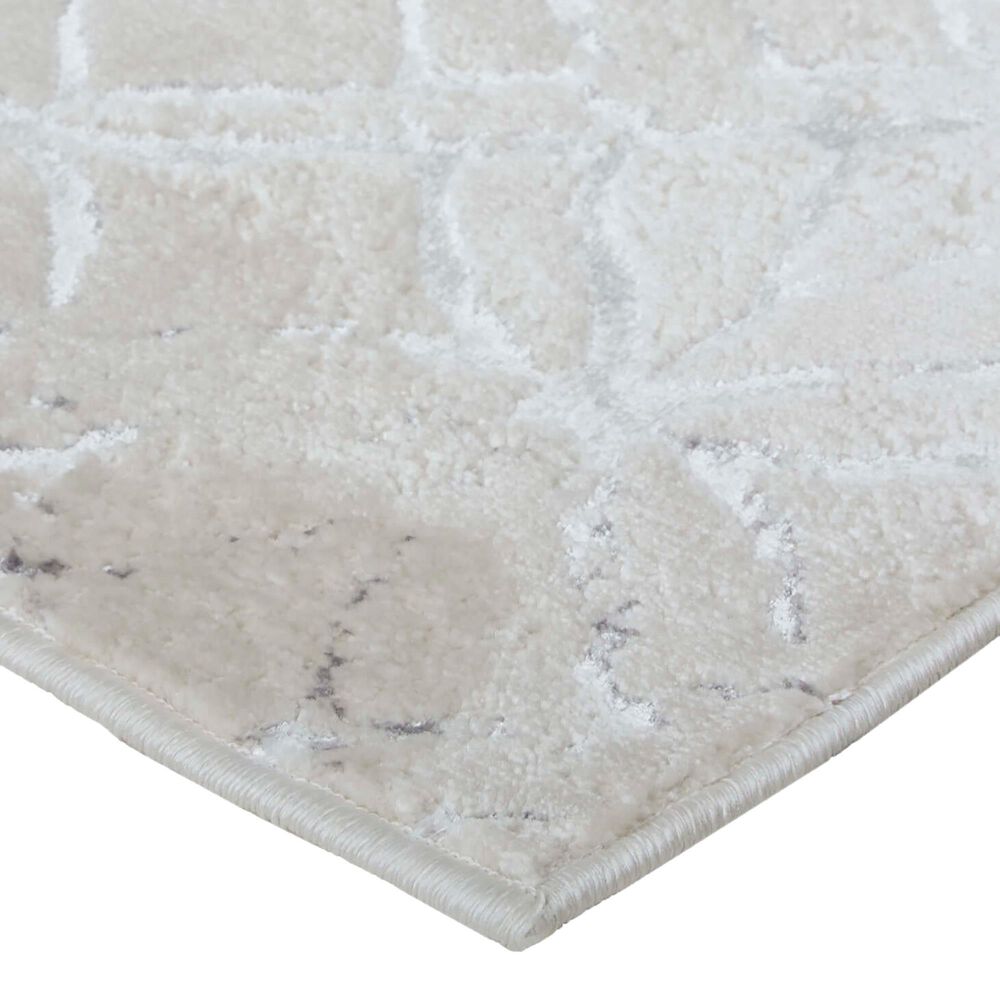 Feizy Micah 2&#39;10&quot; x 7&#39;10&quot; Beige and Silver Runner, , large