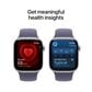 Apple Watch Series 11 (GPS+Cellular) 42mm Silver Aluminum Case with Purple Fog Sport Band - M/L - Silver - (2025)(Pre-Order), , large