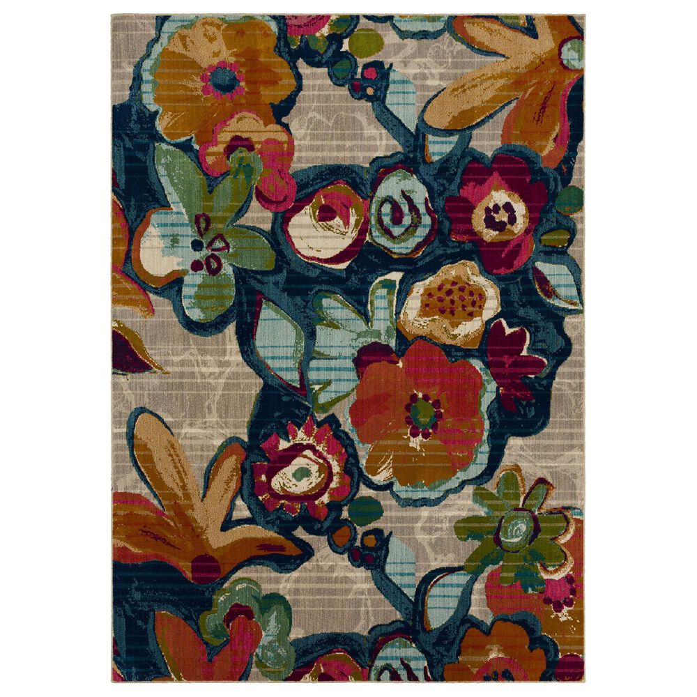 Karastan Meraki Sarala 2"3" x 7"10" Lapis, Sapphire, Wine and Saffron Runner, , large