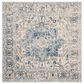 Safavieh Madison MAD603K 5" Square Turquoise and Ivory Area Rug, , large