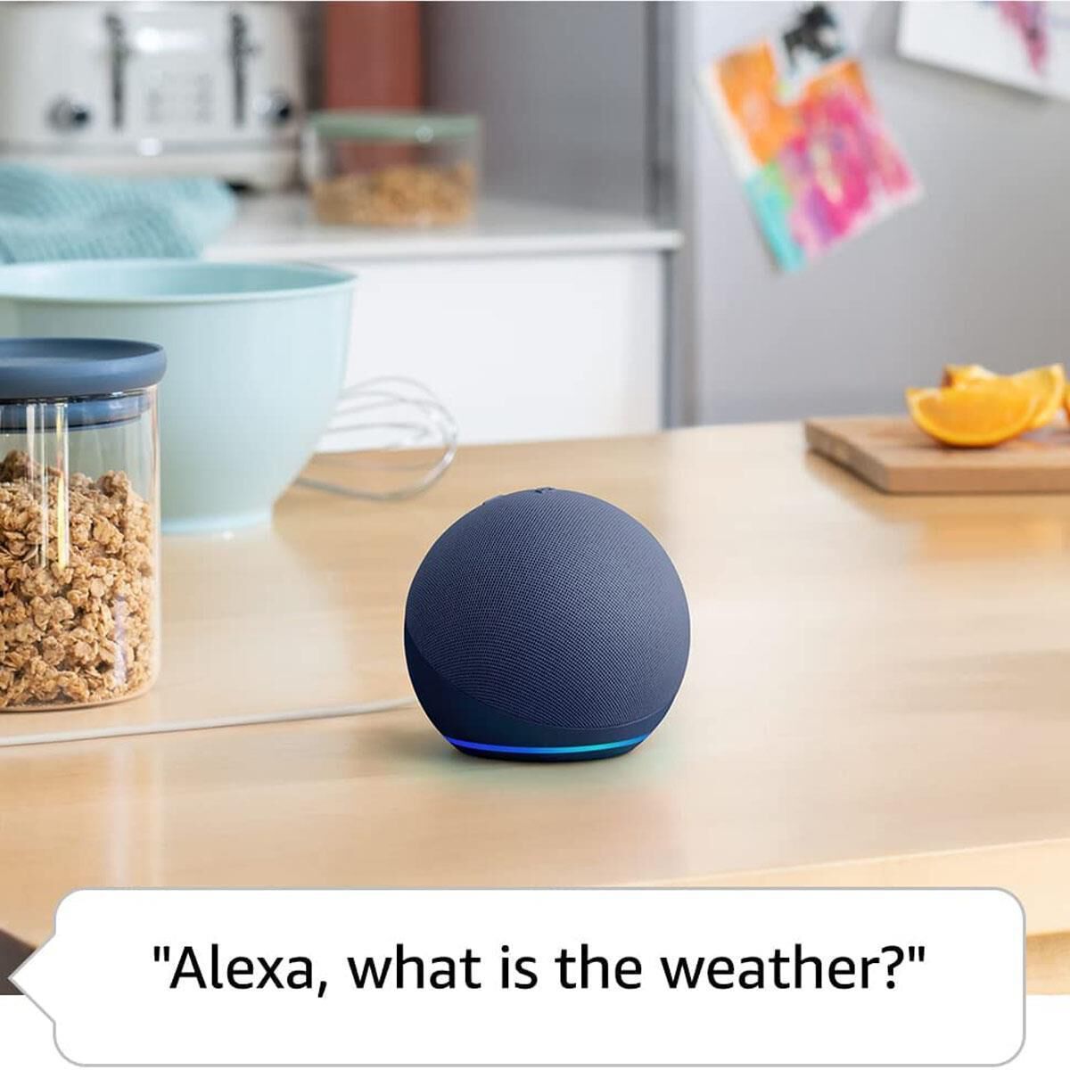 Amazon Echo Dot (5th Gen, 2022 release) in Deep Blue Sea