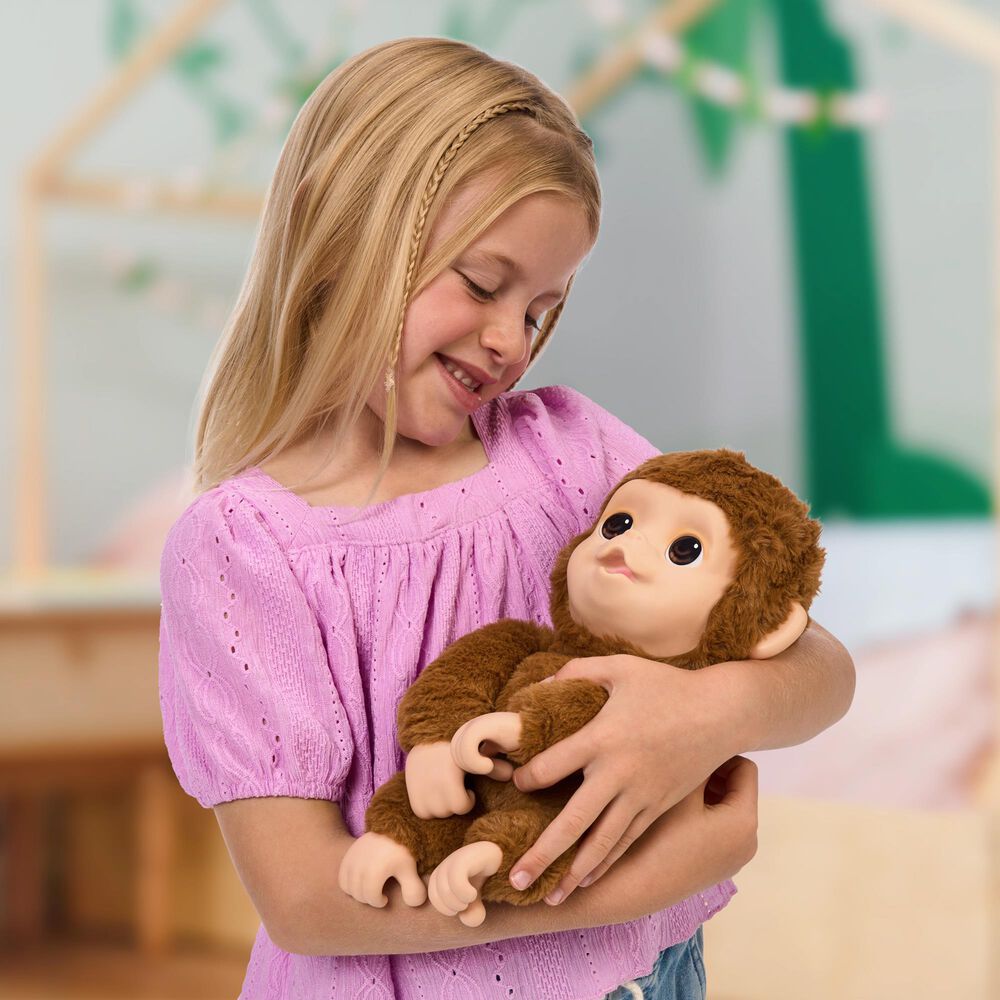Bluey My Baby Monkey Mango Plush in Brown, , large