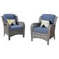 HOMLUX 29" Patio Single Chair in Denim Blue (Set of 2), , large