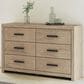 Ashley Sanginlane 6-Drawer Dresser Only in Tan, , large