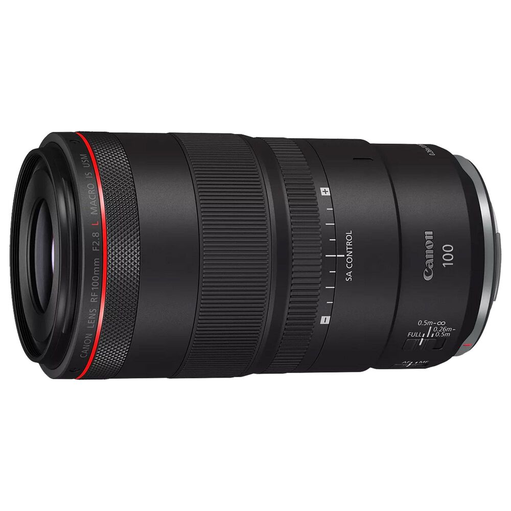 Canon RF100mm F2.8 L Macro IS USM Telephoto Lens in Black, , large