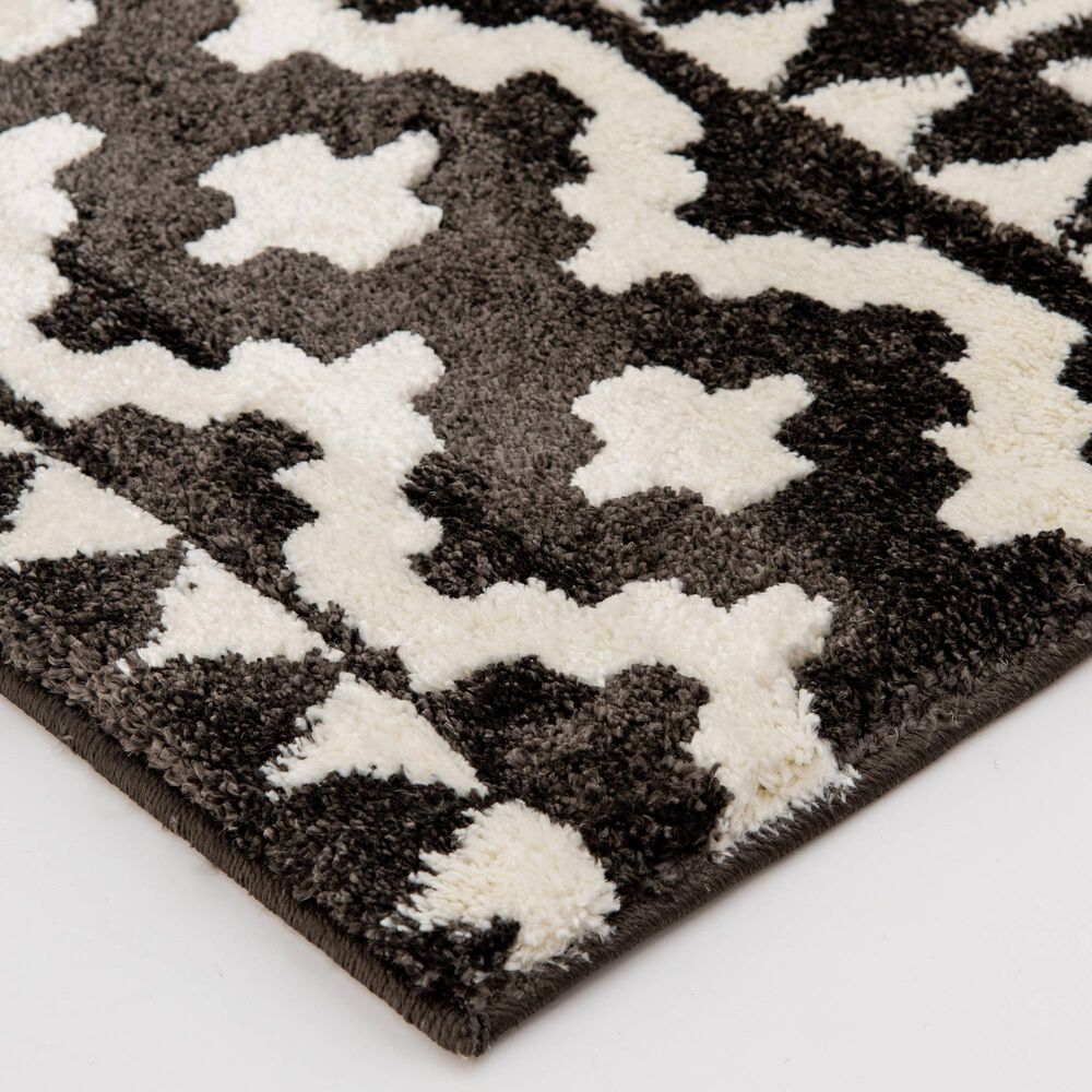 Central Oriental Structures Torrent Weehawken 5&#39; x 7&#39;6&quot; Soot and Buff Area Rug, , large