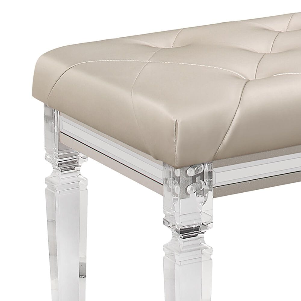 Global Furniture USA Paris Bench in Champagne, , large