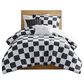 Hampton Park Miley 4-Piece Twin/Twin XL Comforter Set in Black and White, , large