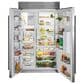 Sub Zero 28.4 Cu. Ft. Classic Side-By-Side Refrigerator with Tubular Handle in Stainless Steel, , large