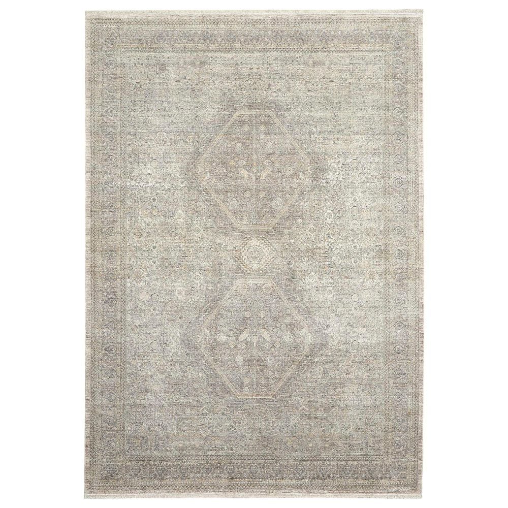 Nourison Starry Nights STN04 5" x 7" Cream and Grey Area Rug, , large