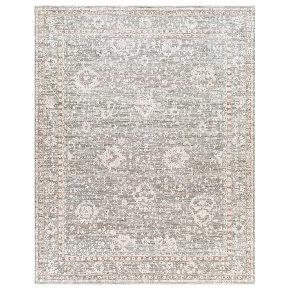 Surya Carlisle 8"10" x 12"6" Light Sage, Pale Blue, Light Gray and Ivory Area Rug, , large