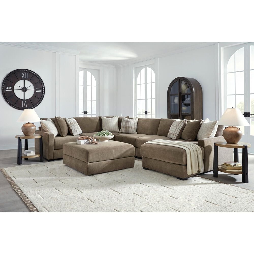 Ashley Camellia-Court Storage Ottoman in Coffee, , large