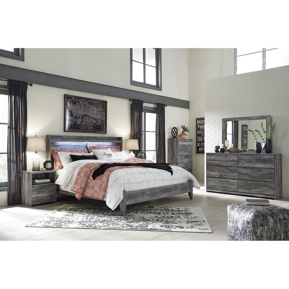 Ashley Baystorm 3 Piece King Bedroom Set in Gray, , large