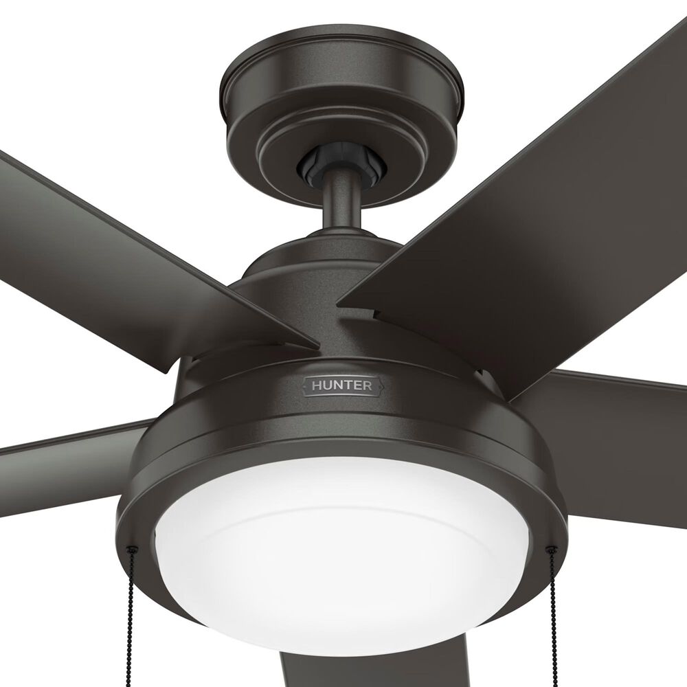 Hunter Seawall 44&quot; Outdoor Ceiling Fan with LED Lights in Noble Bronze, , large