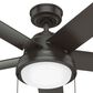 Hunter Seawall 44" Outdoor Ceiling Fan with LED Lights in Noble Bronze, , large