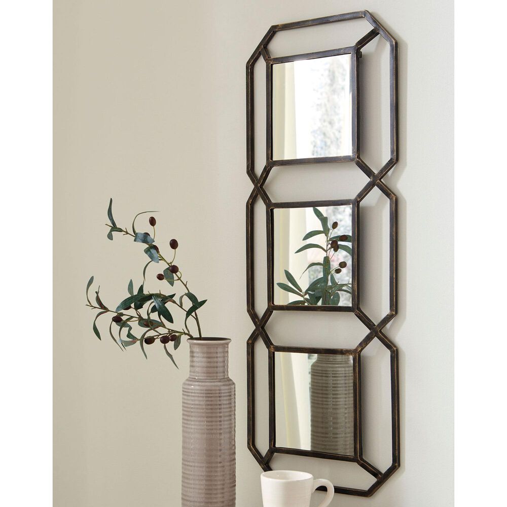 37B Savane Accent Mirror in Antique Gold, , large