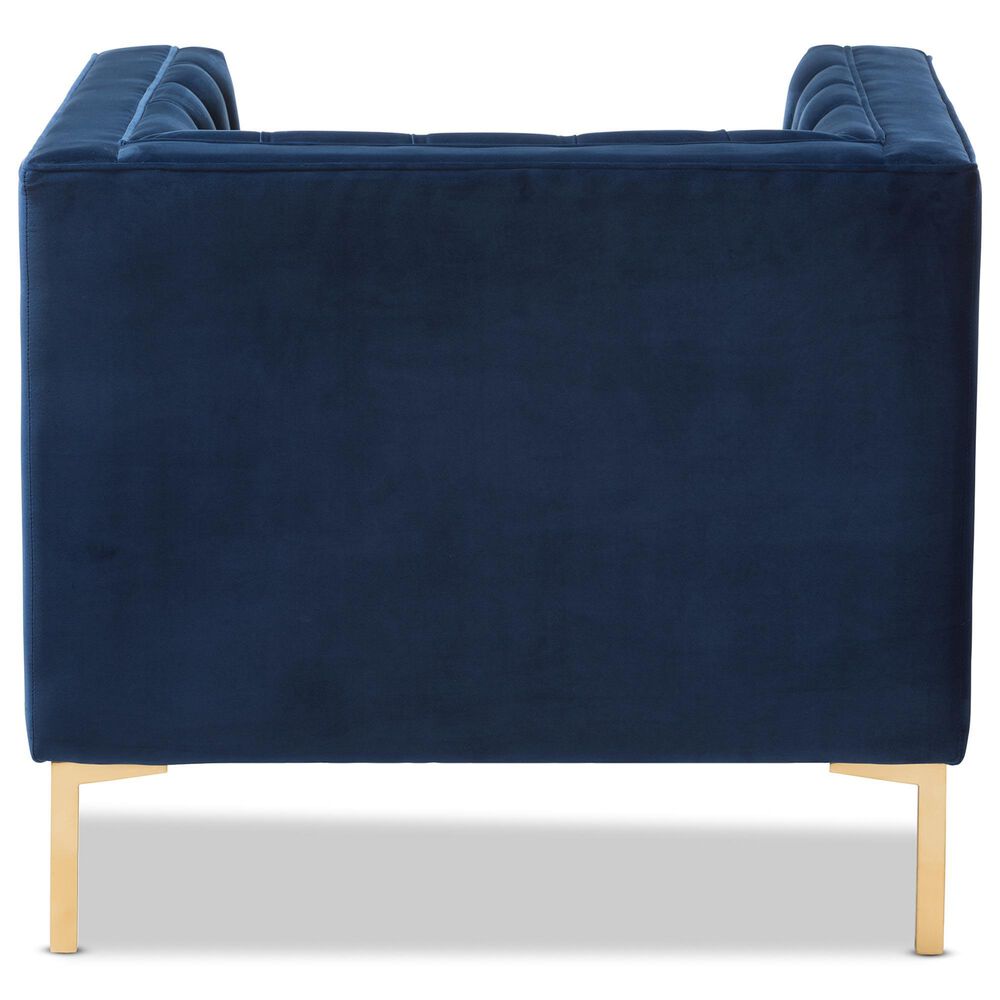 Baxton Studio Zanetta Lounge Chair in Navy, , large