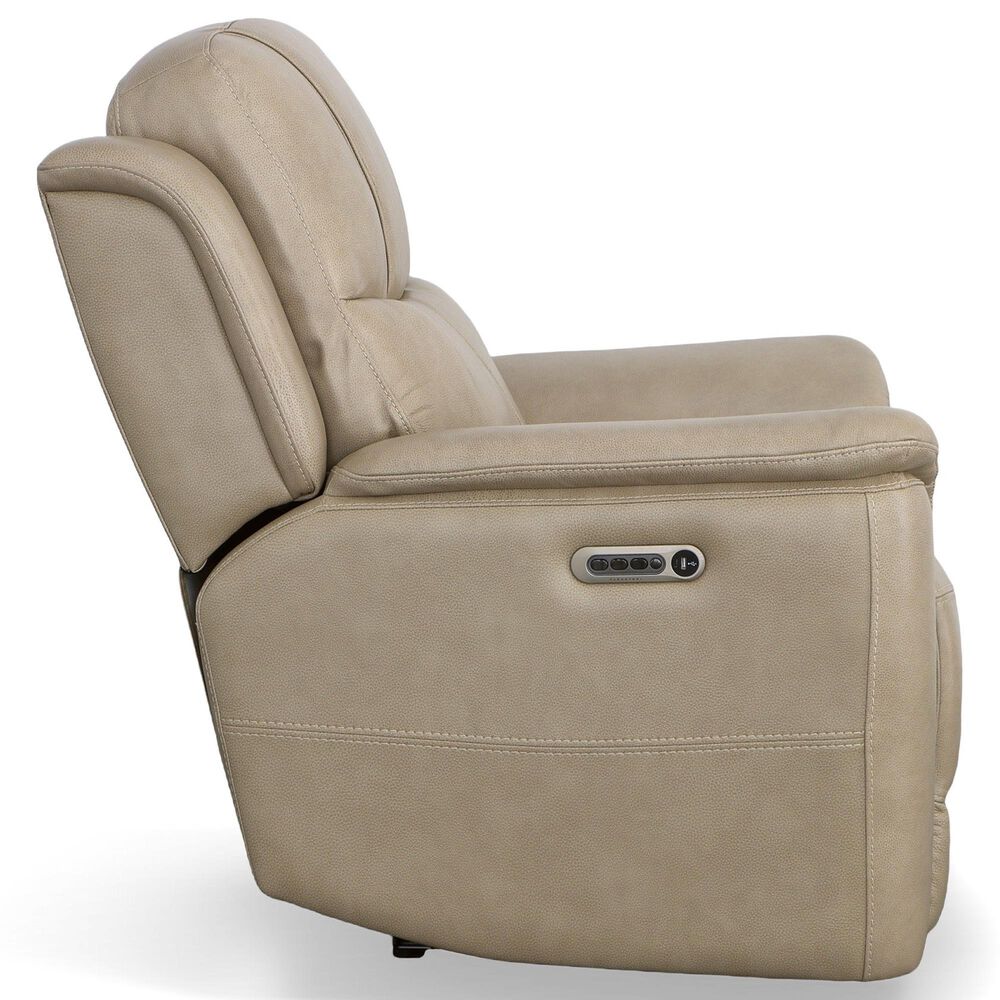 Flexsteel Crew 3-Piece Power Reclining Living Room Set in Pebble, , large