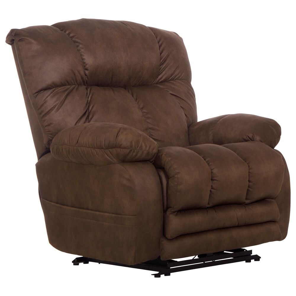 Catnapper Dawkins Power Lay Flat Recliner in Chocolate, , large
