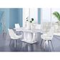 Global Furniture USA Swivel Dining Chair in White, , large