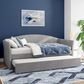 The Monday Company Westchester Upholstered Daybed with Trundle in Smoke Gray, , large