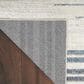 Nourison Astra Machine Washable ASW04 2"2" x 10" Ivory and Blue Runner, , large