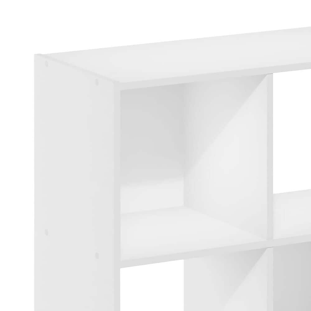 HOMLUX 4-Cube Open Shelf Bookshelf in White, , large