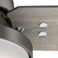 Hunter Sentinel 44" Ceiling Fan with LED Lights in Brushed Slate, , large