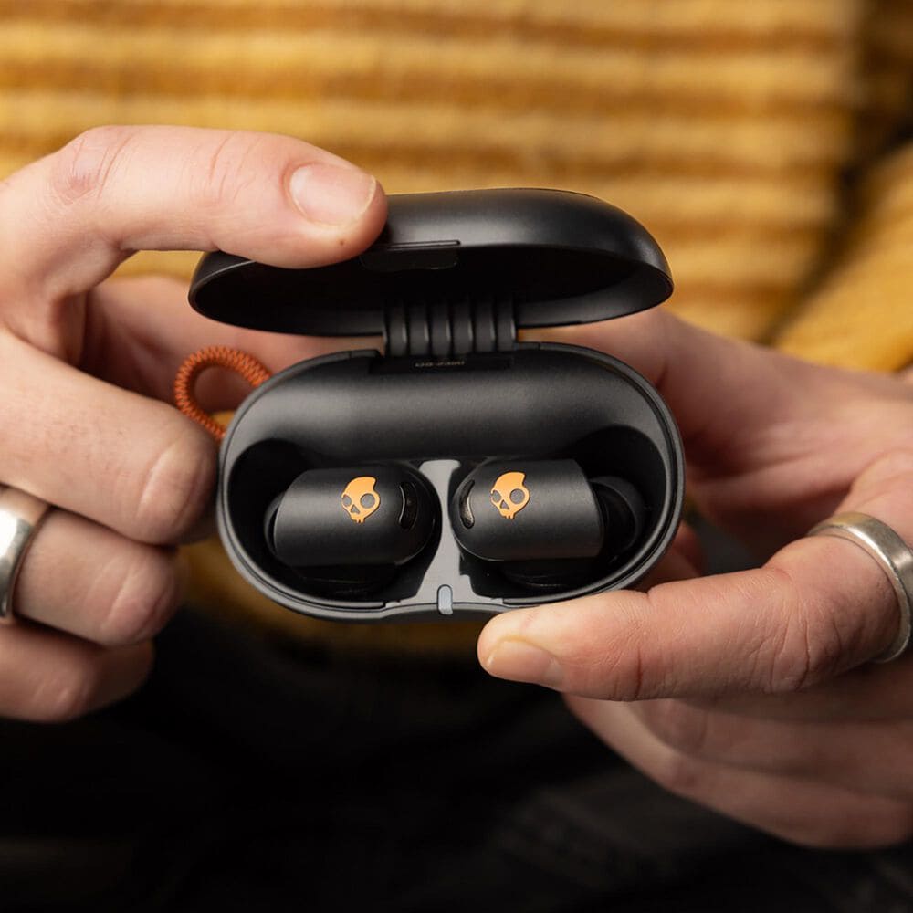 Skullcandy Sesh ANC Active True Wireless In-Ear Headphones in Black and Orange, , large