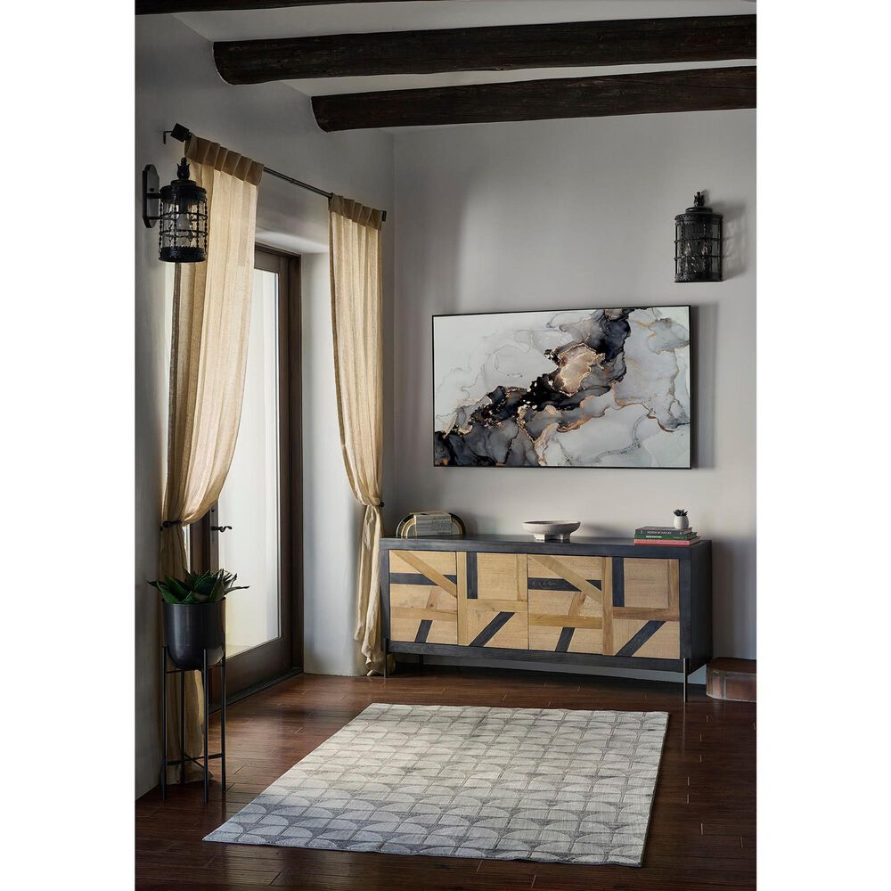 Momeni Edition EDI-2 3&#39;10&quot; x 5&#39;7&quot; Charcoal Area Rug, , large