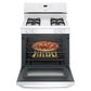 Hotpoint 30" Free-Standing Standard Clean Gas Range in White, , large