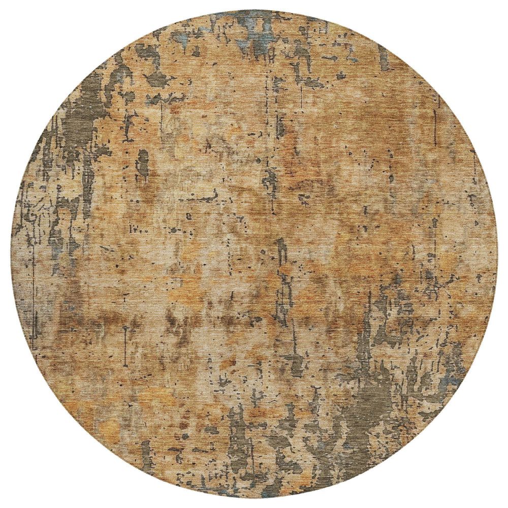 Dalyn Rug Company Nouveau NV11 8" Round Copper Indoor/Outdoor Area Rug, , large