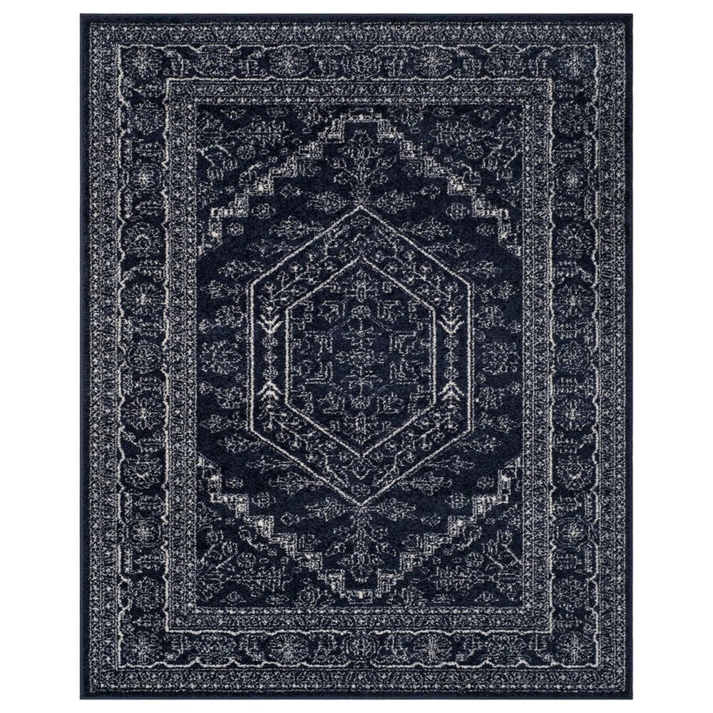 Safavieh Adirondack ADR108N 10" x 14" Navy and Ivory Area Rug, , large