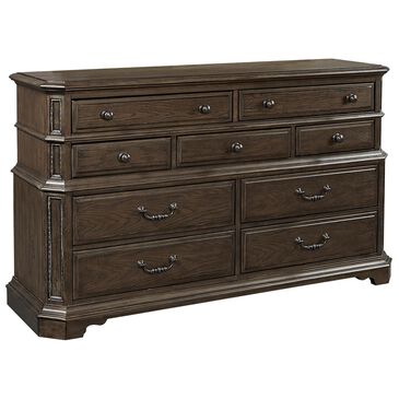Riva Ridge Foxhill 9 Drawer Master Dresser in Truffle, , large