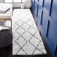 Safavieh August Shag AUG582A 2"2" x 9" Ivory and Grey Runner, , large
