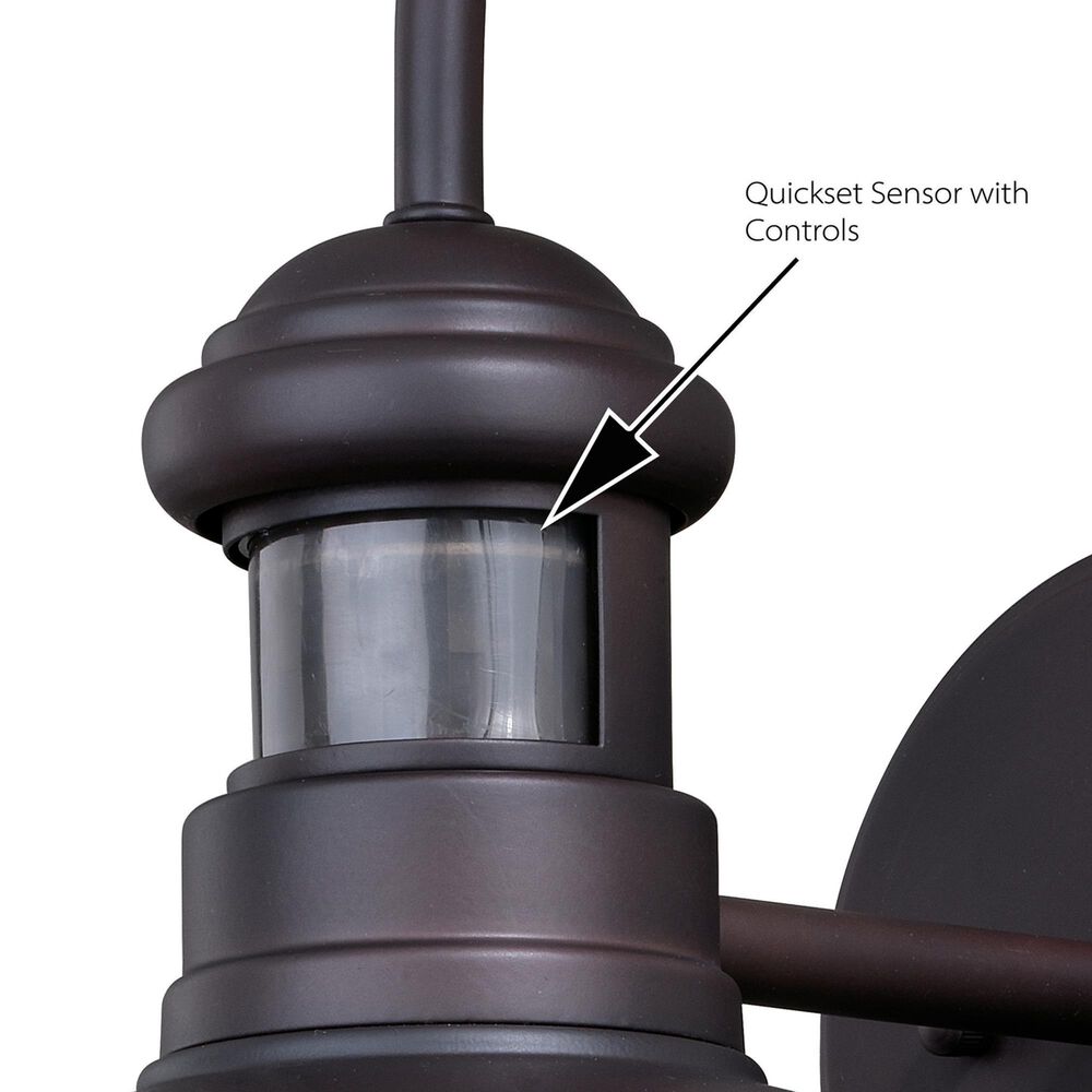 Vaxcel Franklin 1-Light Outdoor Wall Motion Sensor in Oil Burnished Bronze, , large