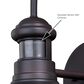 Vaxcel Franklin 1-Light Outdoor Wall Motion Sensor in Oil Burnished Bronze, , large
